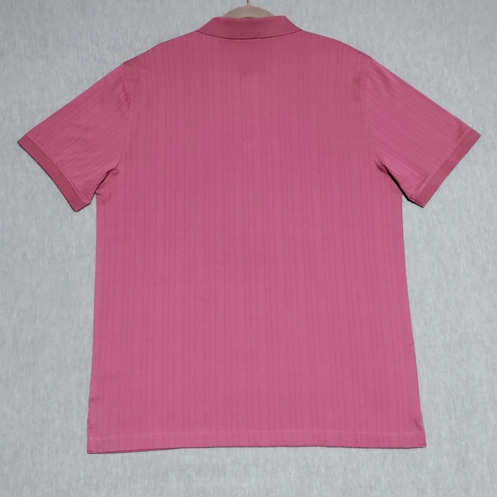 Banana Republic Luxe Touch Polo Shirt Mens Large Tall Berry Parfait NWT